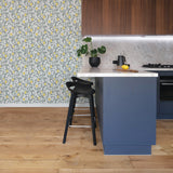 Loretto Grey Citrus Wallpaper with Eclectic Botanical Fruit Pattern - A-Street Prints 2969-26025