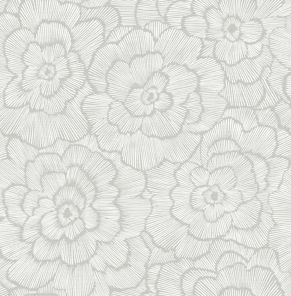 Periwinkle Light Grey Textured Floral Wallpaper by A-Street Prints - FD26036
