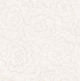 Periwinkle Pink Textured Floral Wallpaper with Raised Ink Botanical Flowers - A-Street Prints 2969-26037