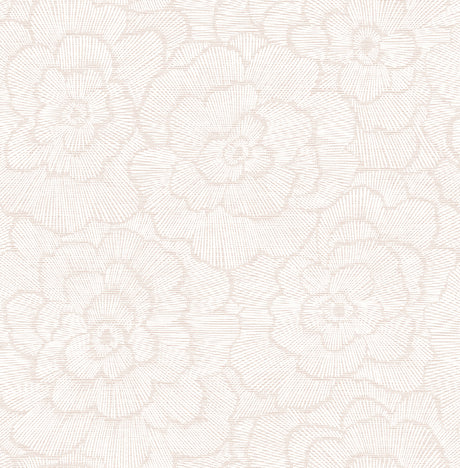 Periwinkle Pink Textured Floral Wallpaper by A-Street Prints - FD26037