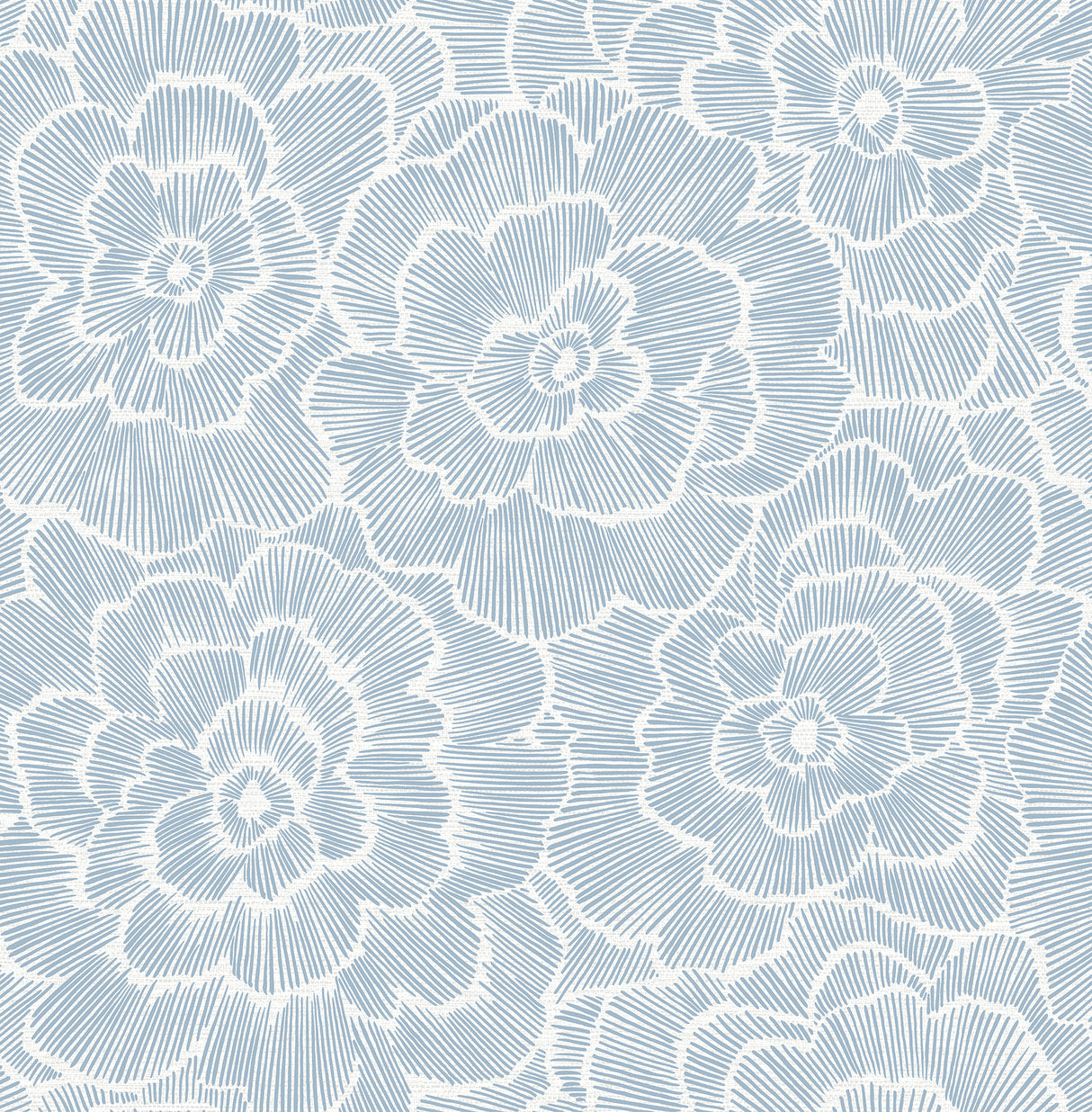Periwinkle Blue Textured Floral Wallpaper by A-Street Prints FD26039
