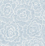 Periwinkle Blue Textured Floral Wallpaper by A-Street Prints FD26039