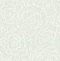 A-Street Prints Periwinkle Green Textured Floral Wallpaper FD26040 close-up showing minty green raised ink flower pattern on a subtle grasscloth backdrop