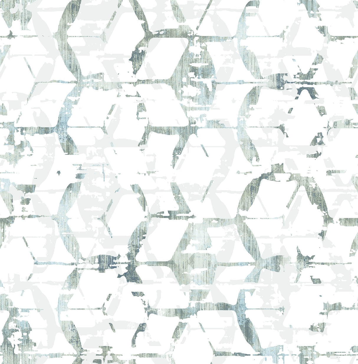 Augustine Slate Distressed Geometric Wallpaper with Raised Ink in Eclectic Abstract Style - A-Street Prints 2969-26042