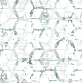 Augustine Slate Distressed Geometric Wallpaper with Raised Ink in Eclectic Abstract Style - A-Street Prints 2969-26042