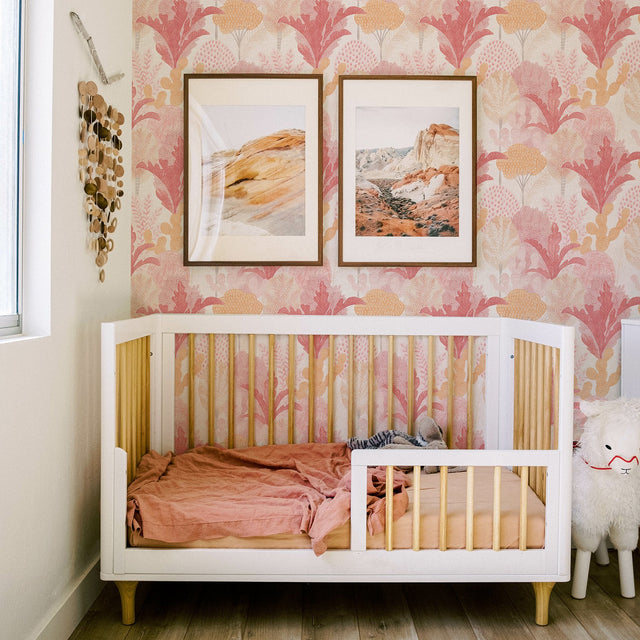 Ari Pink Desert Oasis Wallpaper with Eclectic Botanical Pattern - A-Street Prints 2969-26046