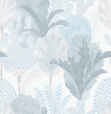 Ari Blue Desert Oasis Wallpaper with Eclectic Botanical Pattern - A-Street Prints 2969-26048