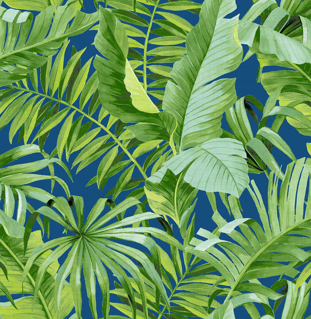 Alfresco Jade Tropical Palm Wallpaper with Botanical Leaf Motif - A-Street Prints 2969-26056