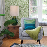 Alma Green Tropical Floral Wallpaper with Botanical Tropical Flowers Motif - A-Street Prints 2969-87530