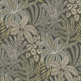 Sumner Brown Woodland Botanical Wallpaper with Bohemian Botanical Pattern - A-Street Prints 2970-13903