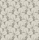 Robert Grey Clover Wallpaper with Metallic Botanical Clover Motif - A-Street Prints 2970-26106