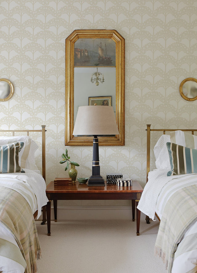Dawson Beige Magnolia Tree Wallpaper with Raised Ink Botanical Trees - A-Street Prints 2970-26113