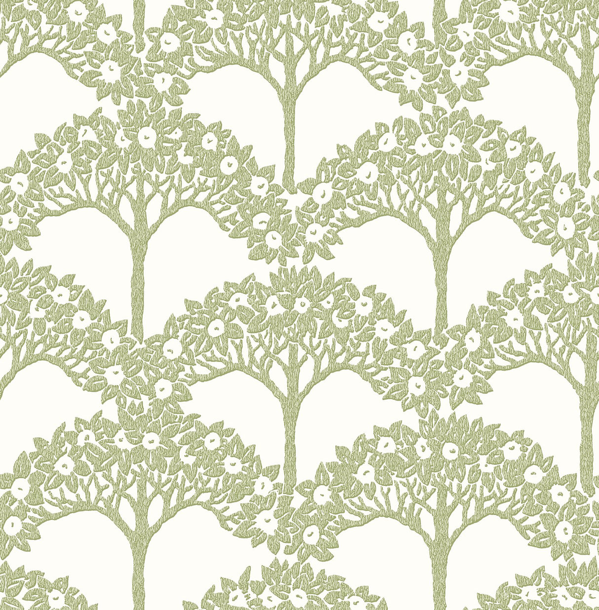 Dawson Green Magnolia Tree Wallpaper with Modern Botanical Trees Pattern - A-Street Prints 2970-26114