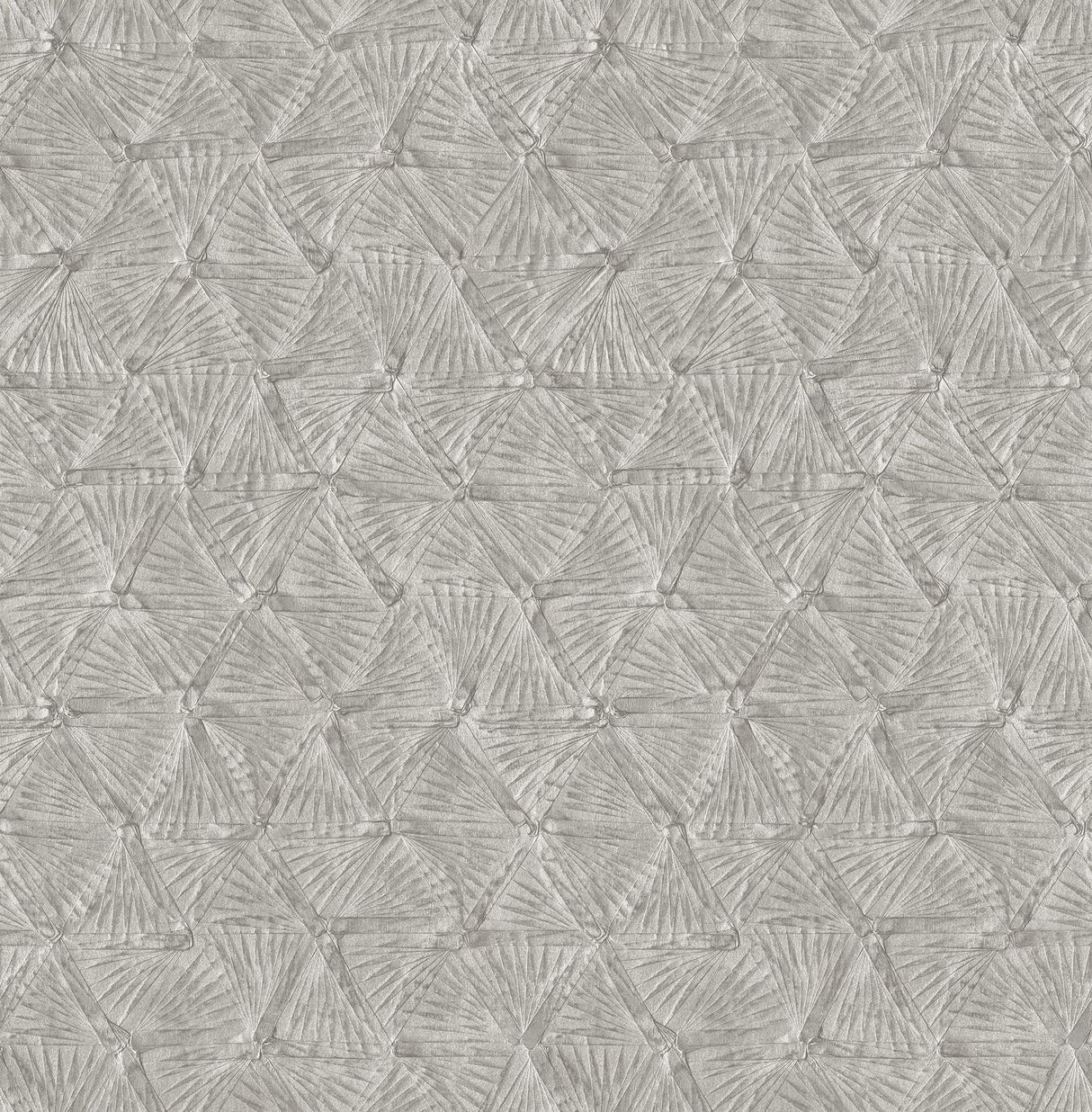 Wright Pewter Textured Triangle Wallpaper with Industrial Geometric Pattern - A-Street Prints 2970-26115