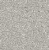 Wright Pewter Textured Triangle Wallpaper with Industrial Geometric Pattern - A-Street Prints 2970-26115