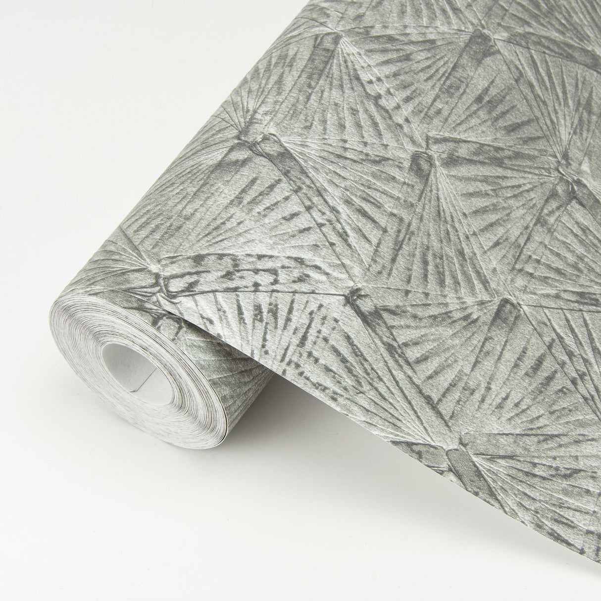 Wright Pewter Textured Triangle Wallpaper with Industrial Geometric Pattern - A-Street Prints 2970-26115