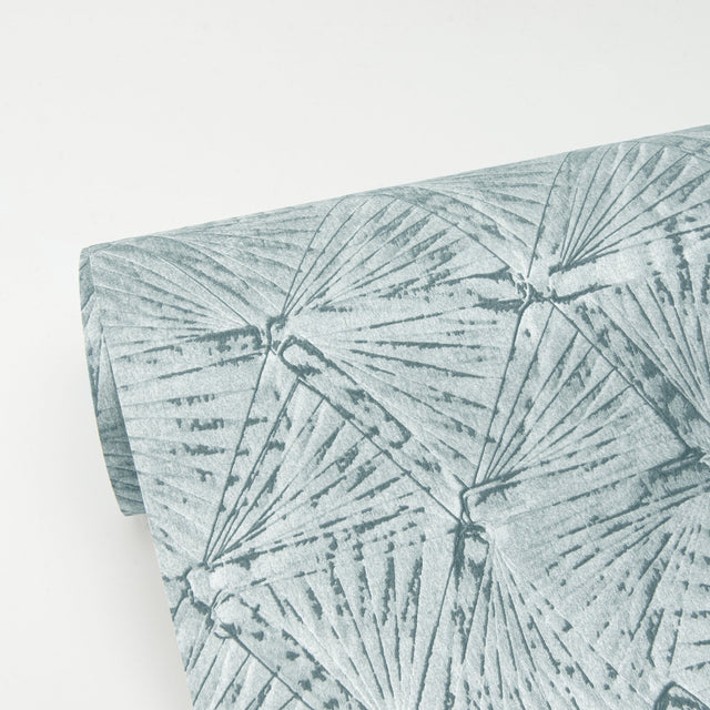 Wright Slate Textured Triangle Wallpaper with Industrial Geometric Metallic Raised-Ink Finish - A-Street Prints 2970-26116
