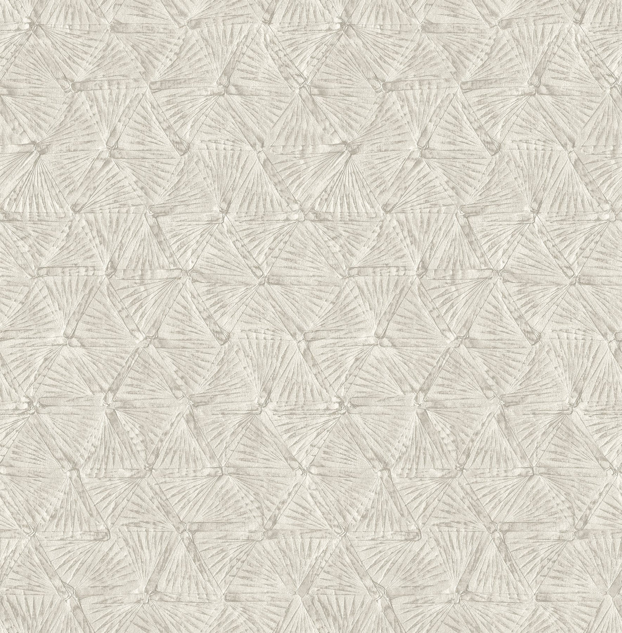 Wright Platinum Textured Triangle Wallpaper with Industrial Geometric Motif - A-Street Prints 2970-26117