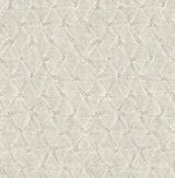 Wright Platinum Textured Triangle Wallpaper with Industrial Geometric Motif - A-Street Prints 2970-26117