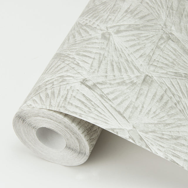 Wright Platinum Textured Triangle Wallpaper with Industrial Geometric Motif - A-Street Prints 2970-26117