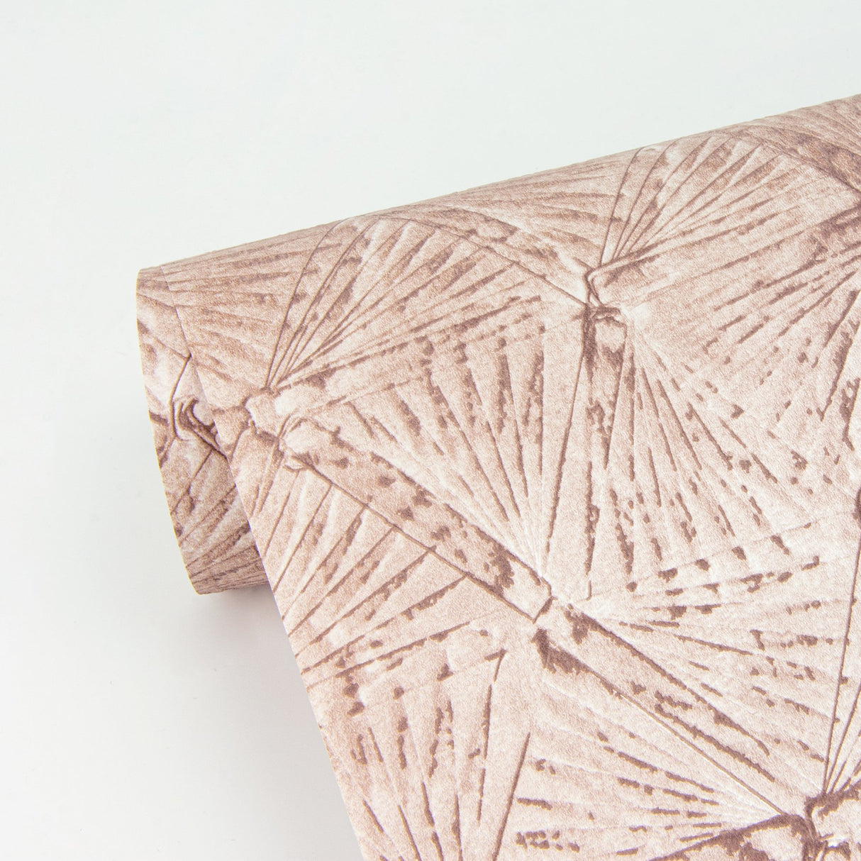 Wright Rose Gold Textured Triangle Wallpaper with Industrial Geometric Pattern - A-Street Prints 2970-26118