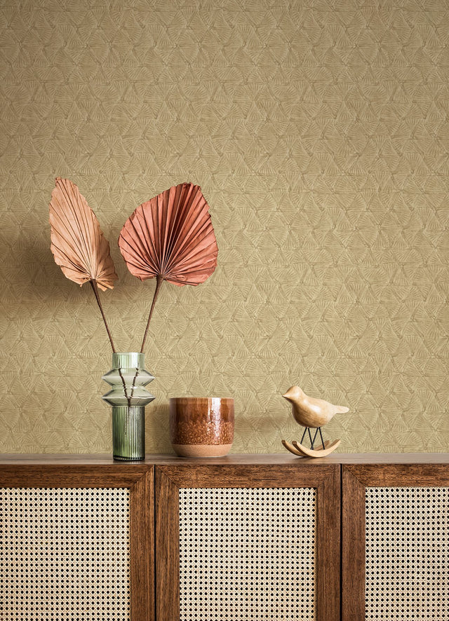 Wright Gold Textured Triangle Wallpaper with Metallic Raised Ink Geometric Pattern - A-Street Prints 2970-26119