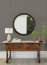 Mackintosh Charcoal by A-Street Prints Raised Ink Textured Abstract Transitional Non Woven Washable Strippable Sidewall Wallpaper - FD26126