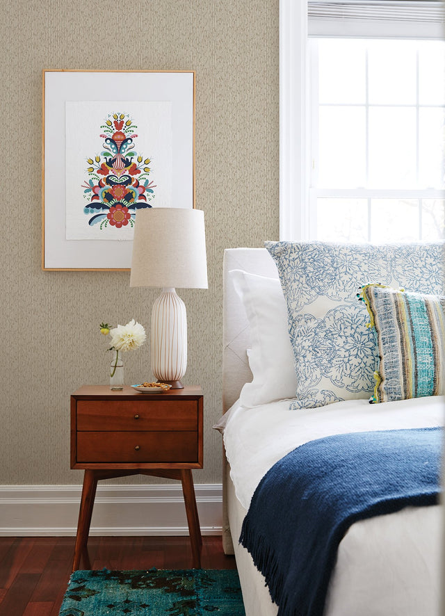 Mackintosh Light Brown Textural Wallpaper with Abstract Raised Ink  A?Street Prints 2970-26132