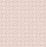 Larsson Pink Ogee Wallpaper with Farmhouse Geometric Pattern - A-Street Prints 2970-26138