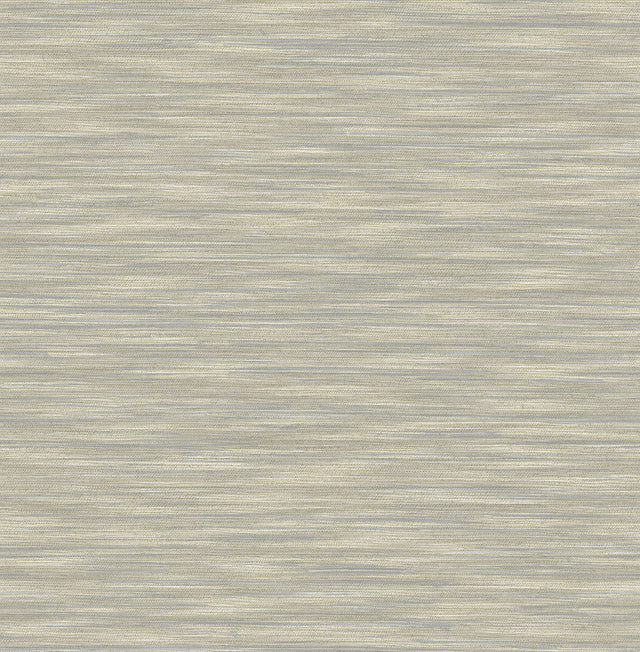 Benson Taupe Variegated Stripe Wallpaper with Faux Woven Texture - A-Street Prints 2970-26155