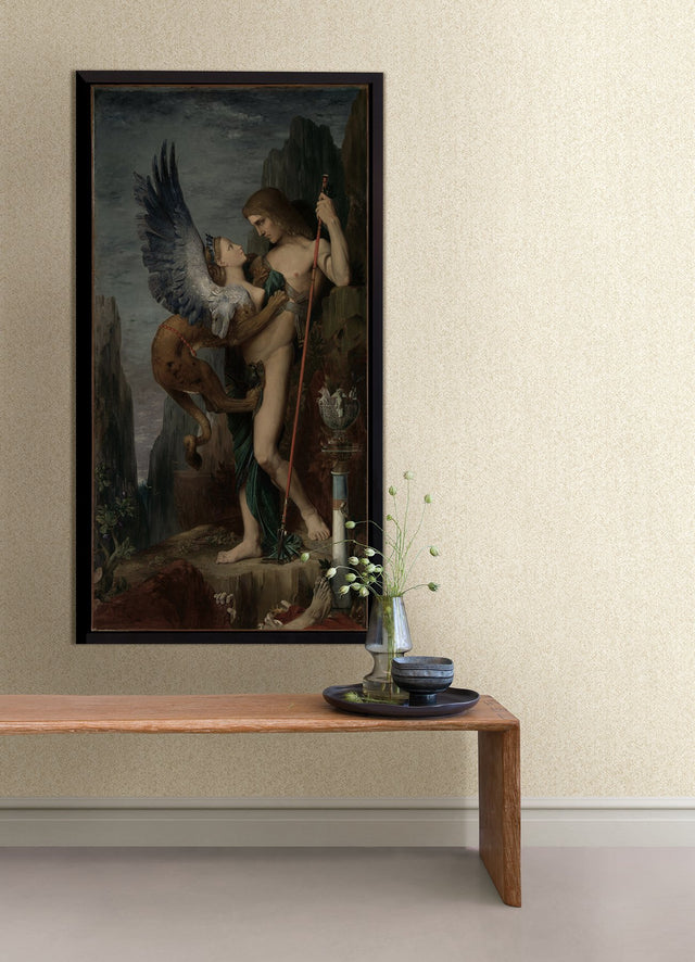 Ashbee Taupe Tweed Wallpaper with Textured Chevron Herringbone - A-Street Prints 2970-26161