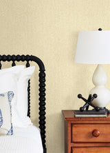 Ashbee Yellow Tweed Textured Wallpaper with Distressed Chevron Faux Fabric - A-Street Prints 2970-26162