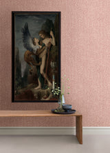 Ashbee Burgundy Tweed Farmhouse Chevron Houndstooth Non Woven Unpasted Strippable Wallpaper Roll 20.5in x 33ft by A-Street Prints - FD26165