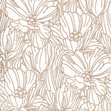 Selwyn Copper Floral Wallpaper with Metallic Botanical Motif - A-Street Prints 2970-87358SAM