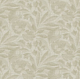 Lei Neutral Etched Leaves Wallpaper with Botanical Raised Ink Texture - A-Street Prints 2971-86150