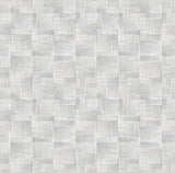Ting Grey Abstract Woven Wallpaper with Modern Geometric Mesh Texture - A-Street Prints 2971-86158