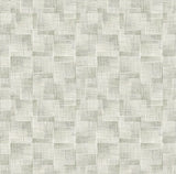 Ting Sage Abstract Woven Wallpaper with Modern Geometric Pattern - A-Street Prints 2971-86159