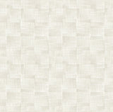 Ting Cream Abstract Woven Wallpaper with Modern Geometric Woven Texture - A-Street Prints 2971-86161
