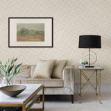 Ting Cream Abstract Woven Wallpaper with Modern Geometric Woven Texture - A-Street Prints 2971-86161