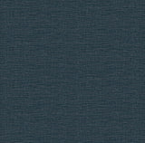 Lela Navy Faux Linen Wallpaper with Raised Ink Texture - A-Street Prints 2971-86181