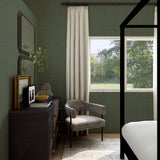Lela Green Faux Linen Wallpaper with Raised Ink Texture - A-Street Prints 2971-86185