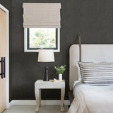 Sydney Charcoal Faux Linen Wallpaper with Textured Fabric & Woven Look - A?Street Prints 2971-86305