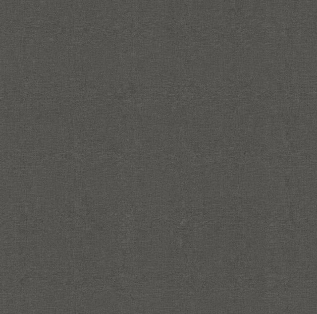 Meade Charcoal Fine Weave Wallpaper with Textured Faux Linen Weave - A-Street Prints 2971-86317