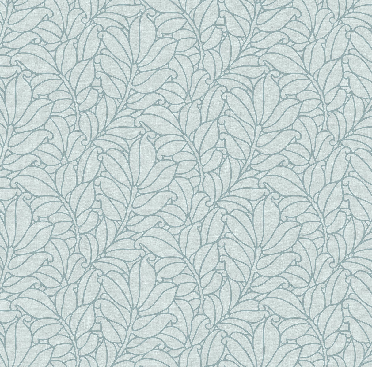 Coraline Teal Leaf Wallpaper with Modern Botanical Pattern in Raised Textured Ink - A-Street Prints 2971-86321