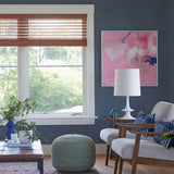 Dunstan Indigo Basketweave Wallpaper with Fabric & Woven Textures Pattern - A-Street Prints 2971-86329
