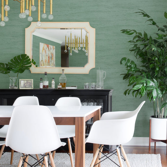 Lindsay Teal Chenille Wallpaper with Faux Fabric Texture, Raised Ink and Subtle Glitter - A-Street Prints 2971-86333