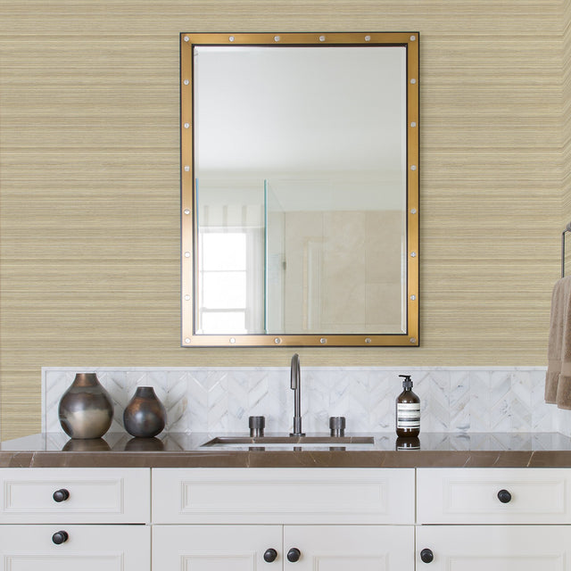 Skyler Khaki Striped Wallpaper with Coastal Stripes Pattern - A-Street Prints 2971-86349