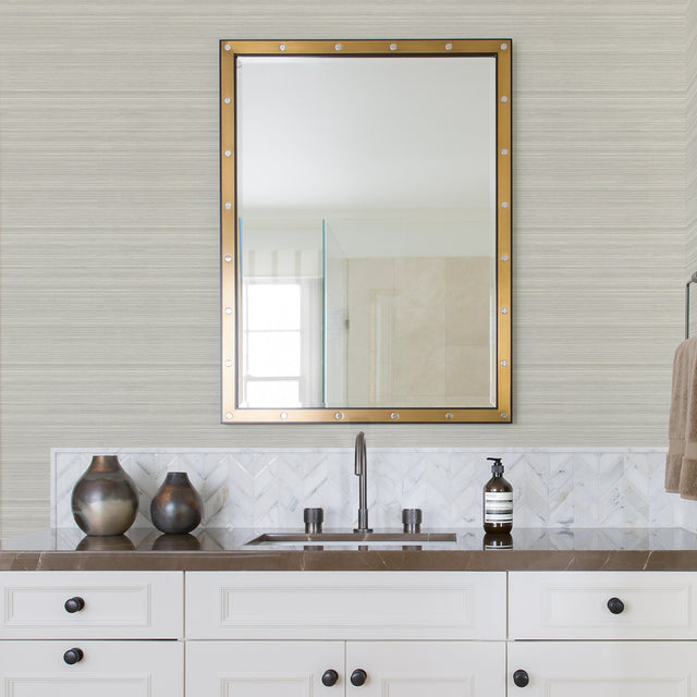 Skyler Light Grey Striped Wallpaper with Coastal Textured Raised Ink - A-Street Prints 2971-86350