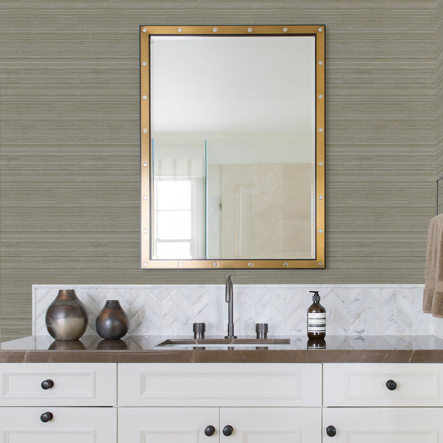 Skyler Olive Striped Wallpaper with Textured Raised Ink Coastal Graphics Pattern - A-Street Prints 2971-86351