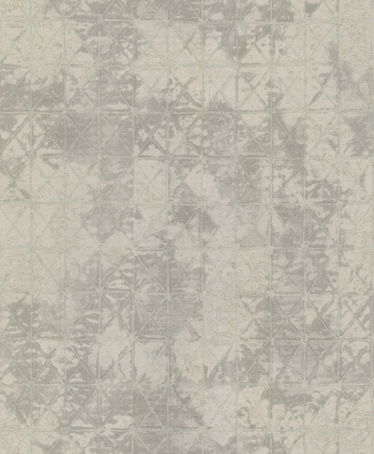 Odell Silver Antique Tiles Wallpaper with Vintage Geometric Pattern - A-Street Prints 2971-86371
